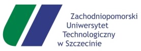 Zachodniopomorski Uniwersytet Technologiczny - logo sponsora Konkursu